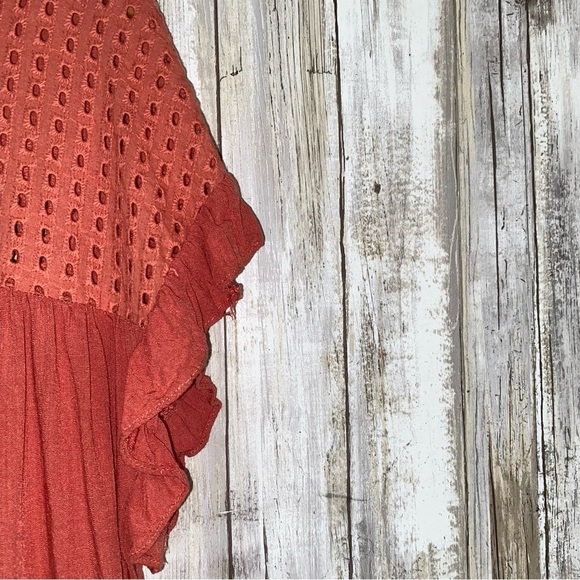 Jodifl Peachy Pink Flutter Sleeve Blouse - Picture 3 of 7